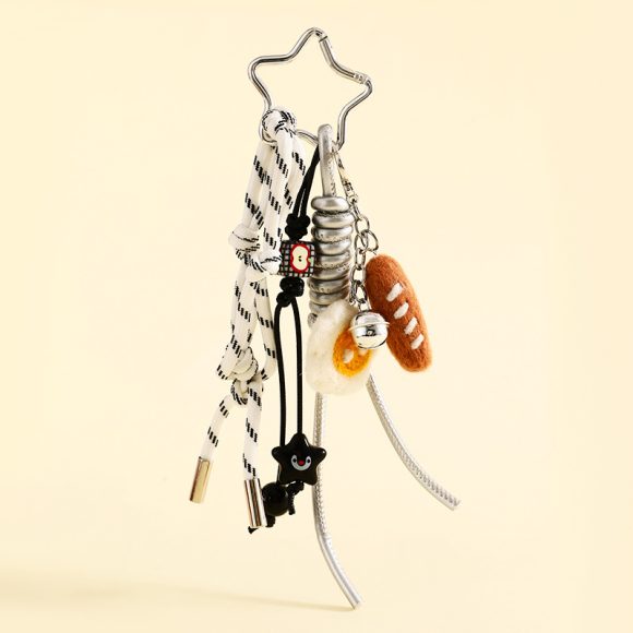 Felt Bread Keychain Accessories Schoolbag Pendant Small Jewelry - Image 5