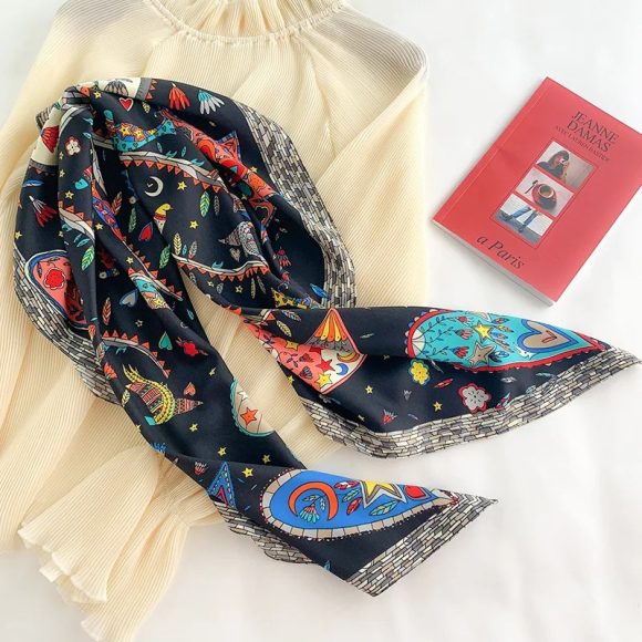 Large Kerchief Women's Spring And Autumn Fashion Printing - Image 3