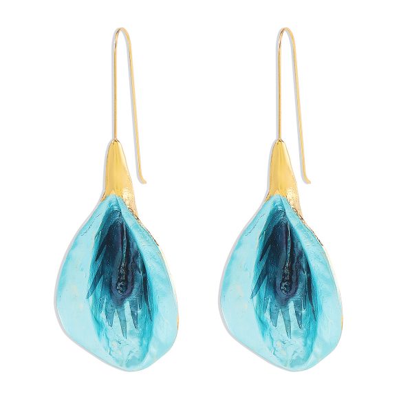 Women's Fashion Colorful Flowers Long Earrings - Image 8