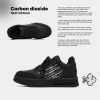 Couple's Black All-match National Fashion Platform Star Pattern Sneakers - Image 4
