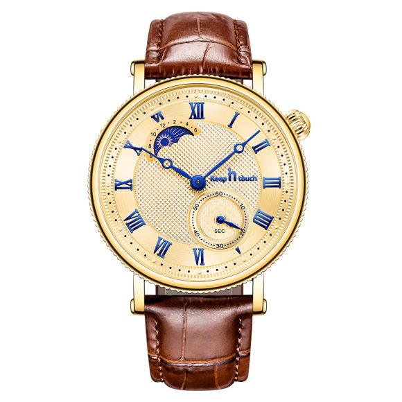 Sun Moon Star Waterproof Watch Two-pin Half Men's Watch - Image 5