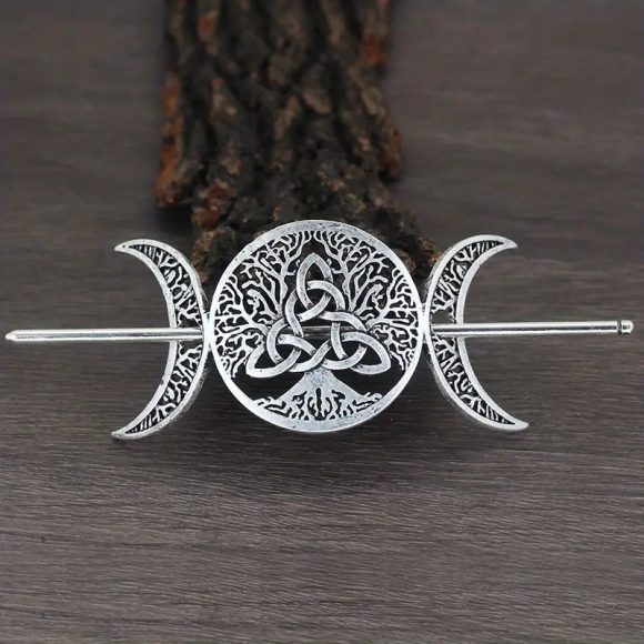 Female Viking Barrettes Animal Alloy Crescent Cloud - Image 5