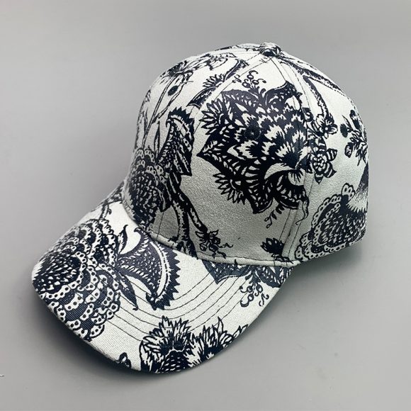 Korean Style Pure Leather Printing Baseball Caps - Image 4