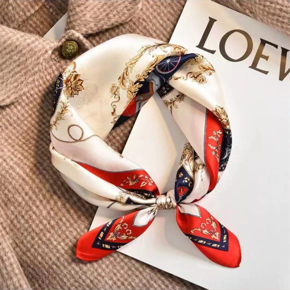 Crepe Satin Scarf For Women - Image 7