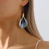 Women's Fashion Colorful Flowers Long Earrings