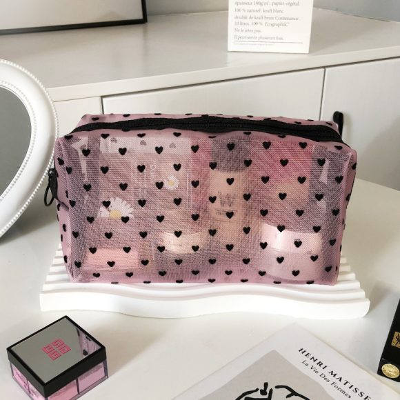 Love Cosmetic Bag Portable Large Capacity Mesh Storage Bag - Image 8