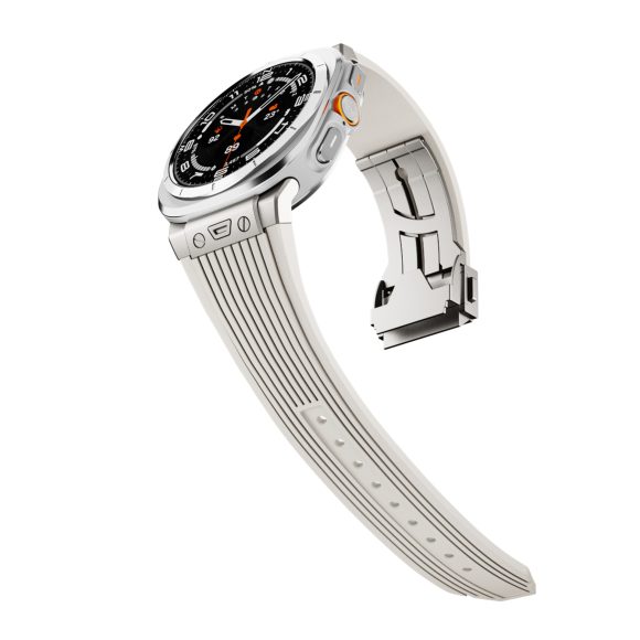 Silicone Alloy Head Grain Watch Strap - Image 3