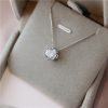 Zircon Six-claw Necklace Clavicle Chain Female
