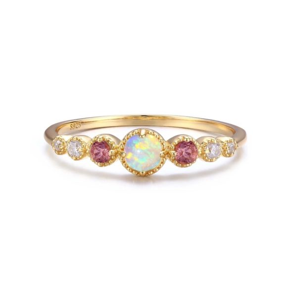 S925 Sterling Silver Diamond Round Ring For Women - Image 5