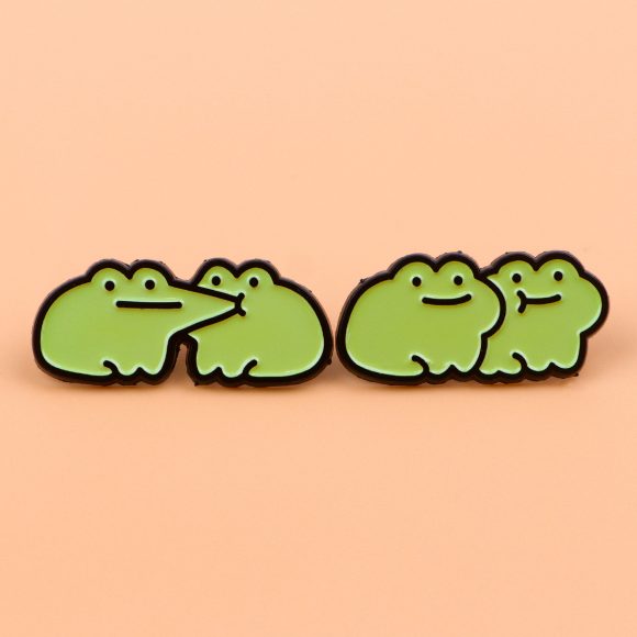 Frog Cartoon Creative Brooch Badge Clothing Backpack Ornament - Image 2