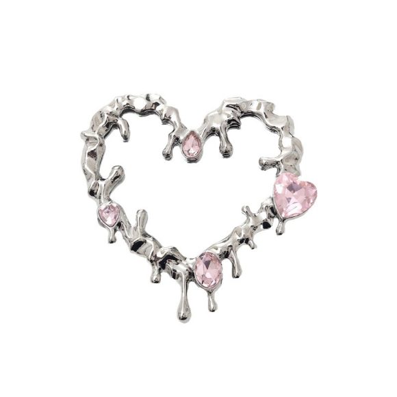 Liquid Fluid Water Drop Heart Shape Mirror Accessories - Image 2