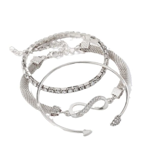 Women's Loving Heart With Opening Bracelet Creative Retro Simple - Image 2