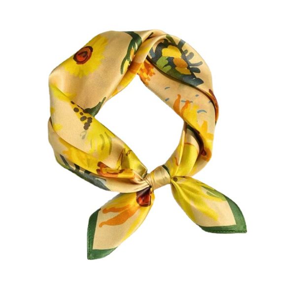 Crepe Satin Scarf For Women - Image 2