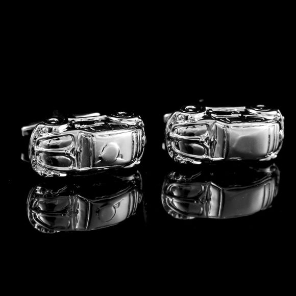 Titanium Steel Hollow Football Cufflink - Image 4