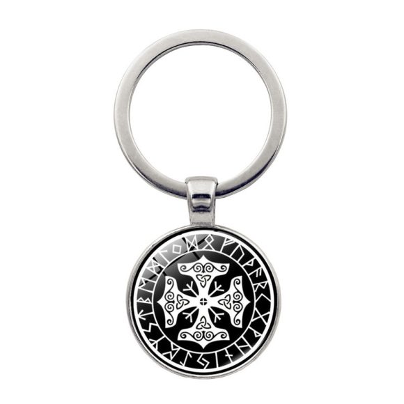 Nordic Viking Compass Pattern Keychain Pendant - Image 5