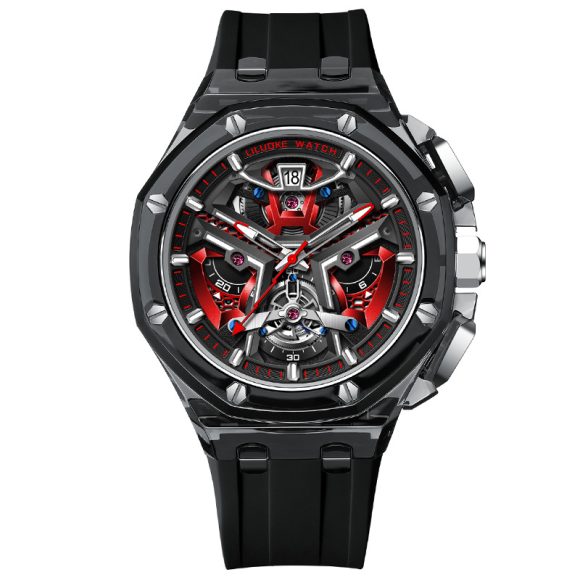 High-Grade Three-Dimensional Hollow Carved Luminous Quartz Watch - Image 6