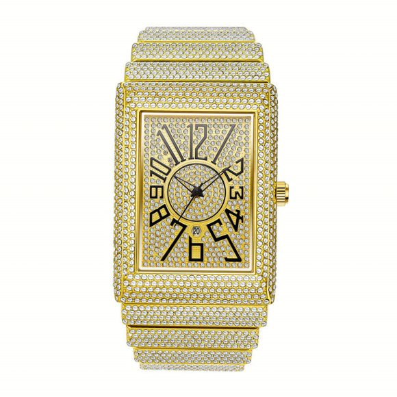 Diamond-embedded Watch Men's Super Starry Square - Image 2