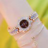 Multicolor Temperament Women's Fashion Quartz Watch Luxury Stainless Steel Analog WristWatch Ladies Watch Women Dress Bracelet Set Clock - Image 5