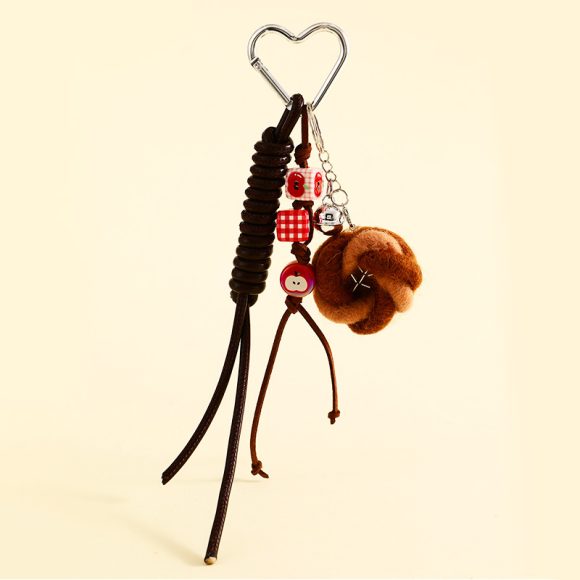 Felt Bread Keychain Accessories Schoolbag Pendant Small Jewelry - Image 4