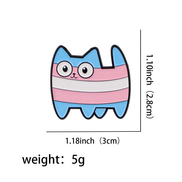 Creative Cute Cartoon Cat Alloy Animal Brooch - Image 2