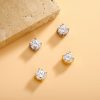 Gold-plated Micro-inlaid Round Zircon Ear Studs Earrings - Image 4