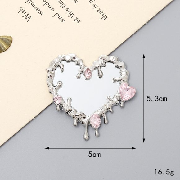 Liquid Fluid Water Drop Heart Shape Mirror Accessories - Image 3