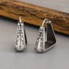 European And American Retro Geometric Carved Pattern Earrings - Image 5
