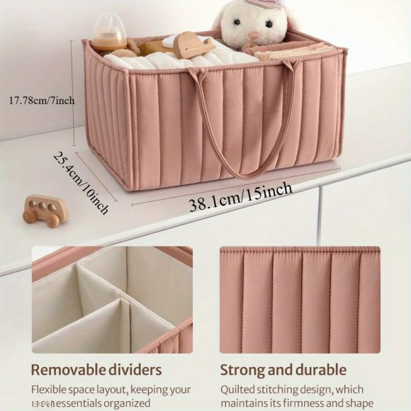 Mummy Bag Removable Compartment Baby Baby Diapers Storage Basket - Image 3