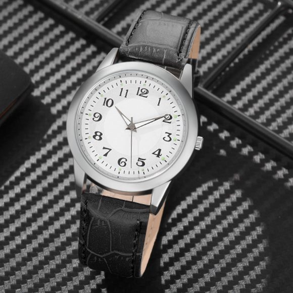 Men's Leather Belt Quartz Watch - Image 8