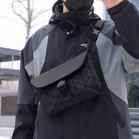 Rhombus Crossbody Design Fashion Trend Rui Camp Men's Bag - Image 3