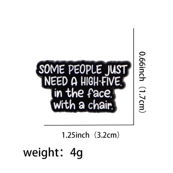 Brooch Cartoon Golden M Badge Creative English Letters Ornament - Image 7