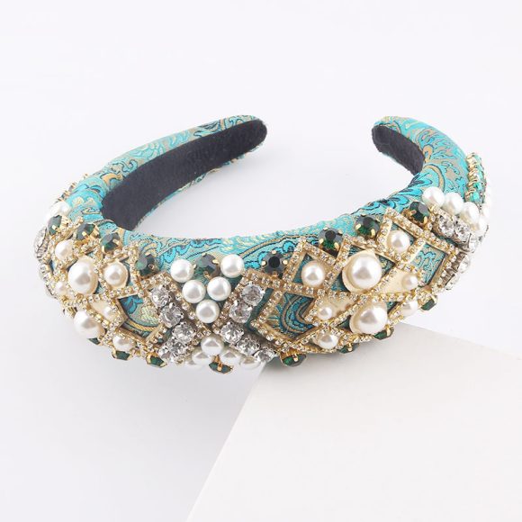 New European And American Style Exaggerated Sponge Baroque Headband - Image 2