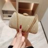Shiny Pleated Evening Party Dress One Shoulder Prom Bag - Image 6