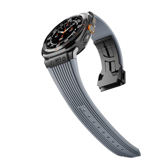 Silicone Alloy Head Grain Watch Strap - Image 6