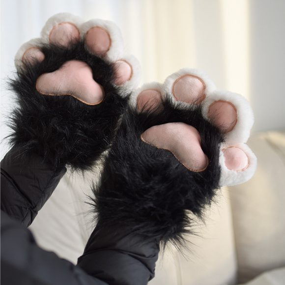 Women's Fashionable Warm Fleece-lined Cat's Paw - Image 6
