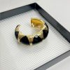 French Retro Oval Black Gold Enamel Drop Oil Bracelet Niche High Sense - Image 6