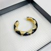 French Retro Oval Black Gold Enamel Drop Oil Bracelet Niche High Sense - Image 3
