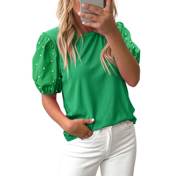 Summer New Solid Color Round Neck Pullover Simple Women - Image 7