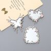 Liquid Fluid Water Drop Heart Shape Mirror Accessories