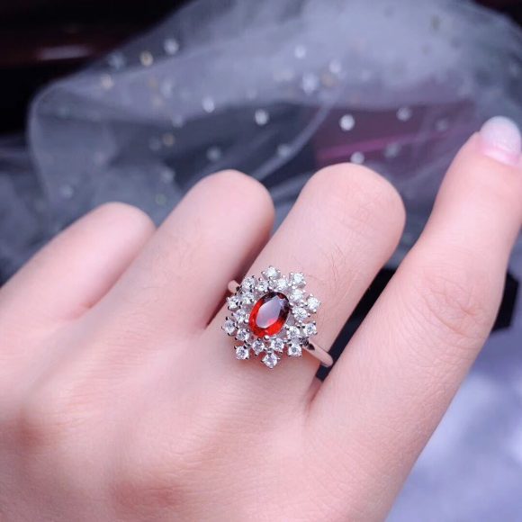 Open Ring Necklace Ear Stud Pendant Suit - Image 5