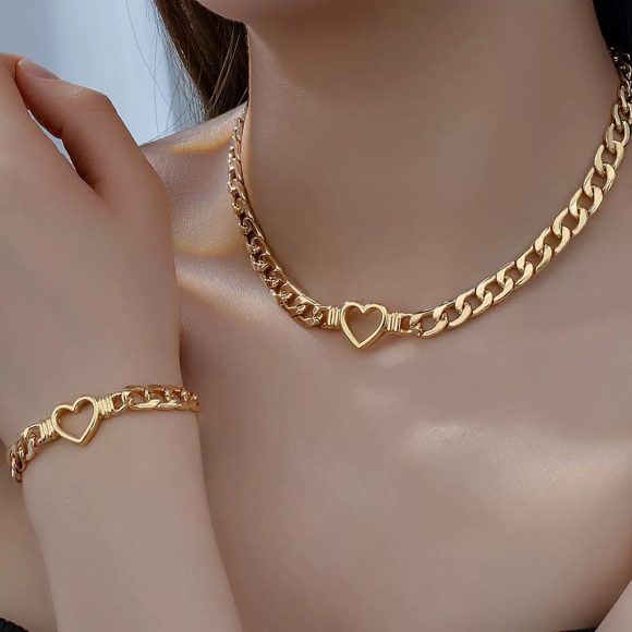 European And American Ornament Minority Fashion Trendy Cross Necklace Bracelet - Image 6