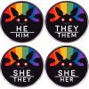 Rainbow Moth Man Pin Badge Metal