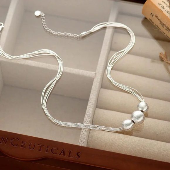 Brushed Multi-layer Necklace Clavicle Chain - Image 3