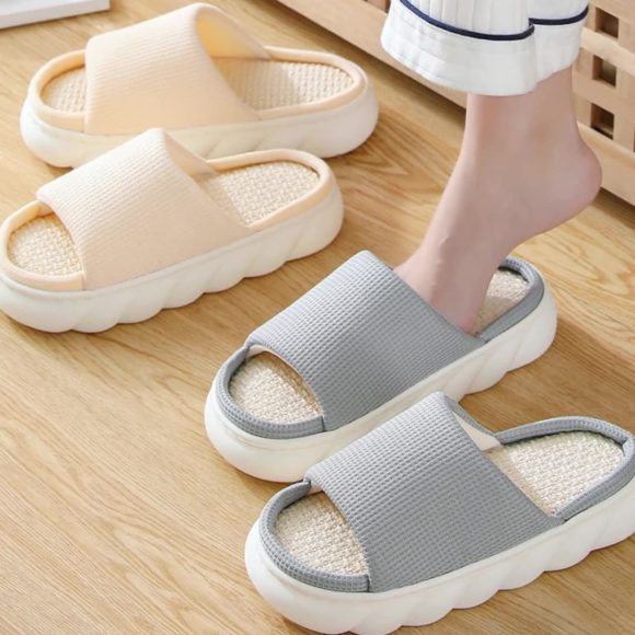 Men And Women Indoor Home Four Seasons Household Slippers - Image 5