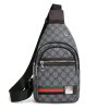 New Contrast Color PU Soft Leather Casual Chest Bag Men And Women Crossbody Tide Travel Fashion Small Backpack - Image 5
