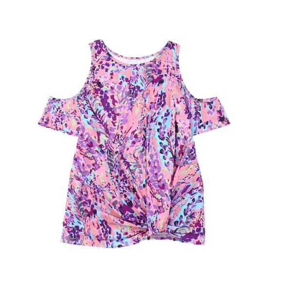 Twisted Printed Short Sleeve Summer Thin Personalized - Image 2