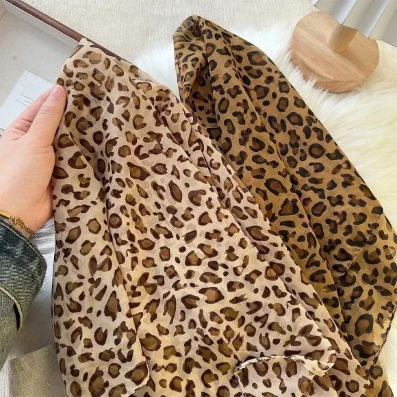Retro Leopard Headscarf Women Girlhigh Quality Comfortablehe - Image 5