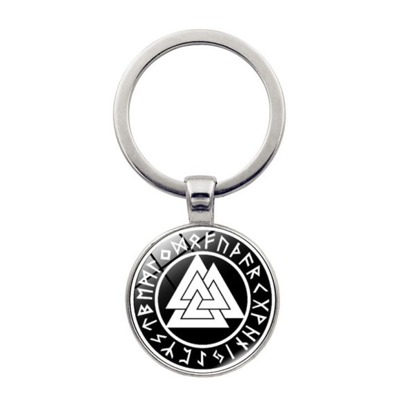 Nordic Viking Compass Pattern Keychain Pendant - Image 6