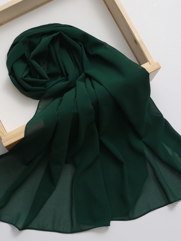 Ethnic Style High Quality Solid Color Hemp Chiffon Headscarf - Image 10