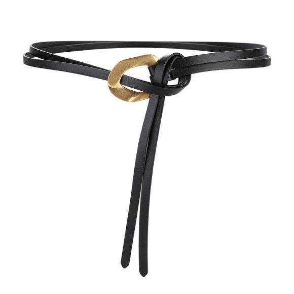 Fashionable And Novel Women's Knot Buckle Thin Belt - Image 4